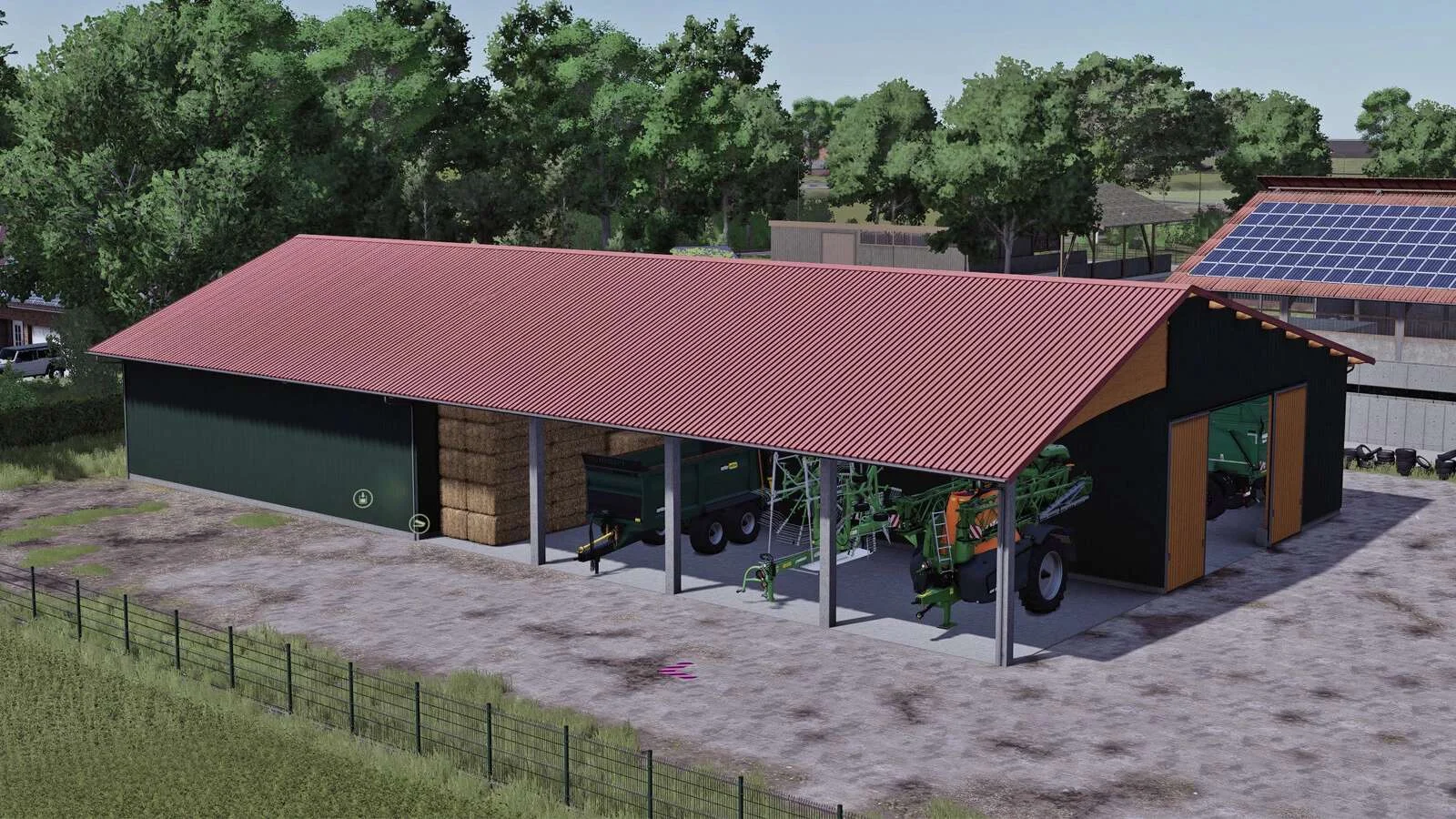 FS25 Modern Shed v1.0 Objects Mod FS25 Mod Free Download