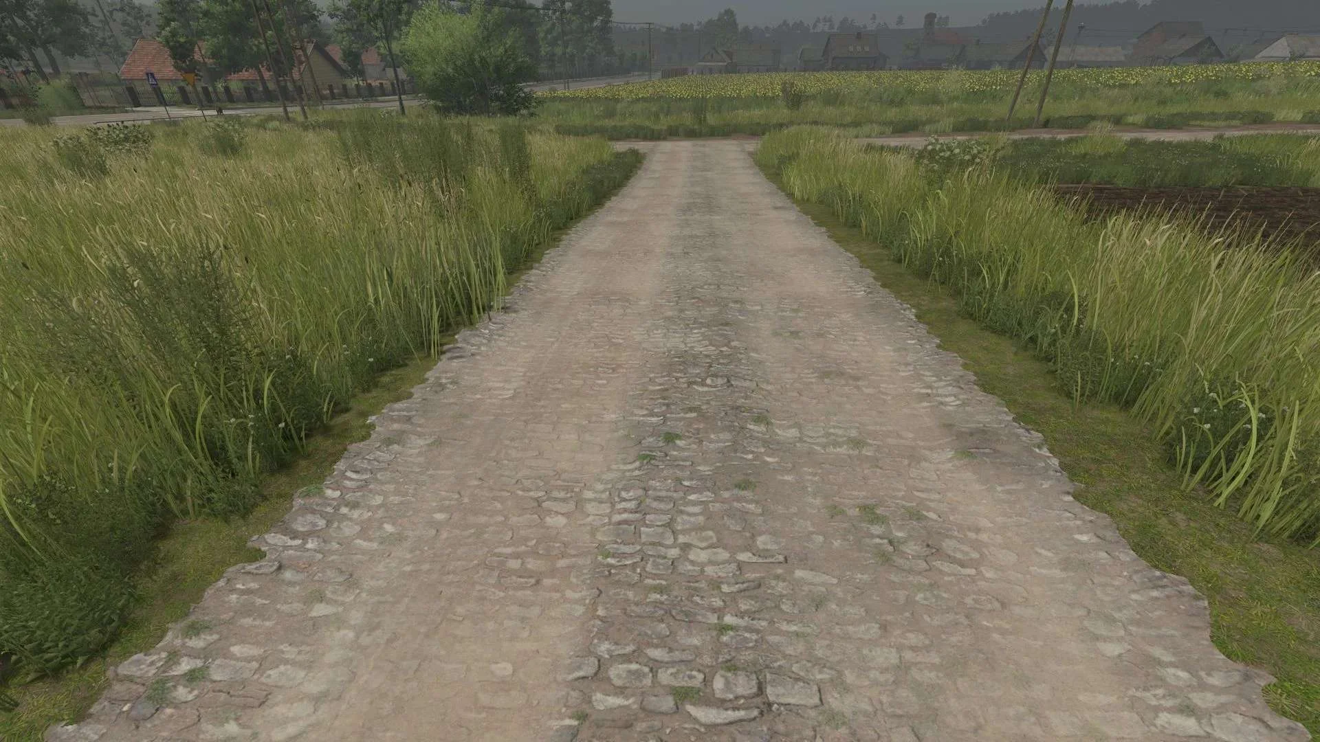 FS25 Mud and cobblestone Roads V1.0.0.1 Objects Mod FS25 Mod Free Download