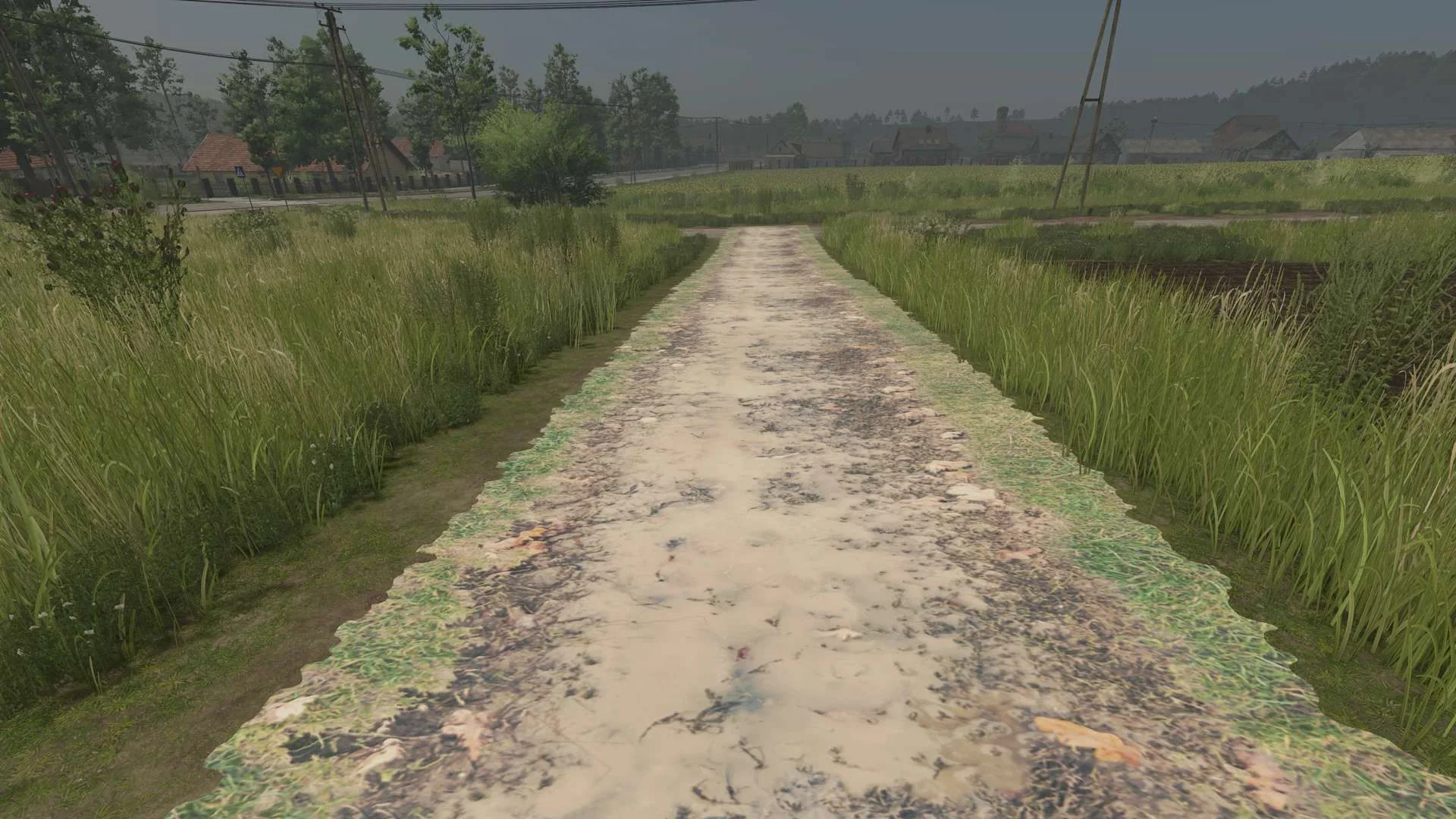 FS25 Mud and cobblestone Roads V1.0 Objects Mod FS25 Mod Free Download