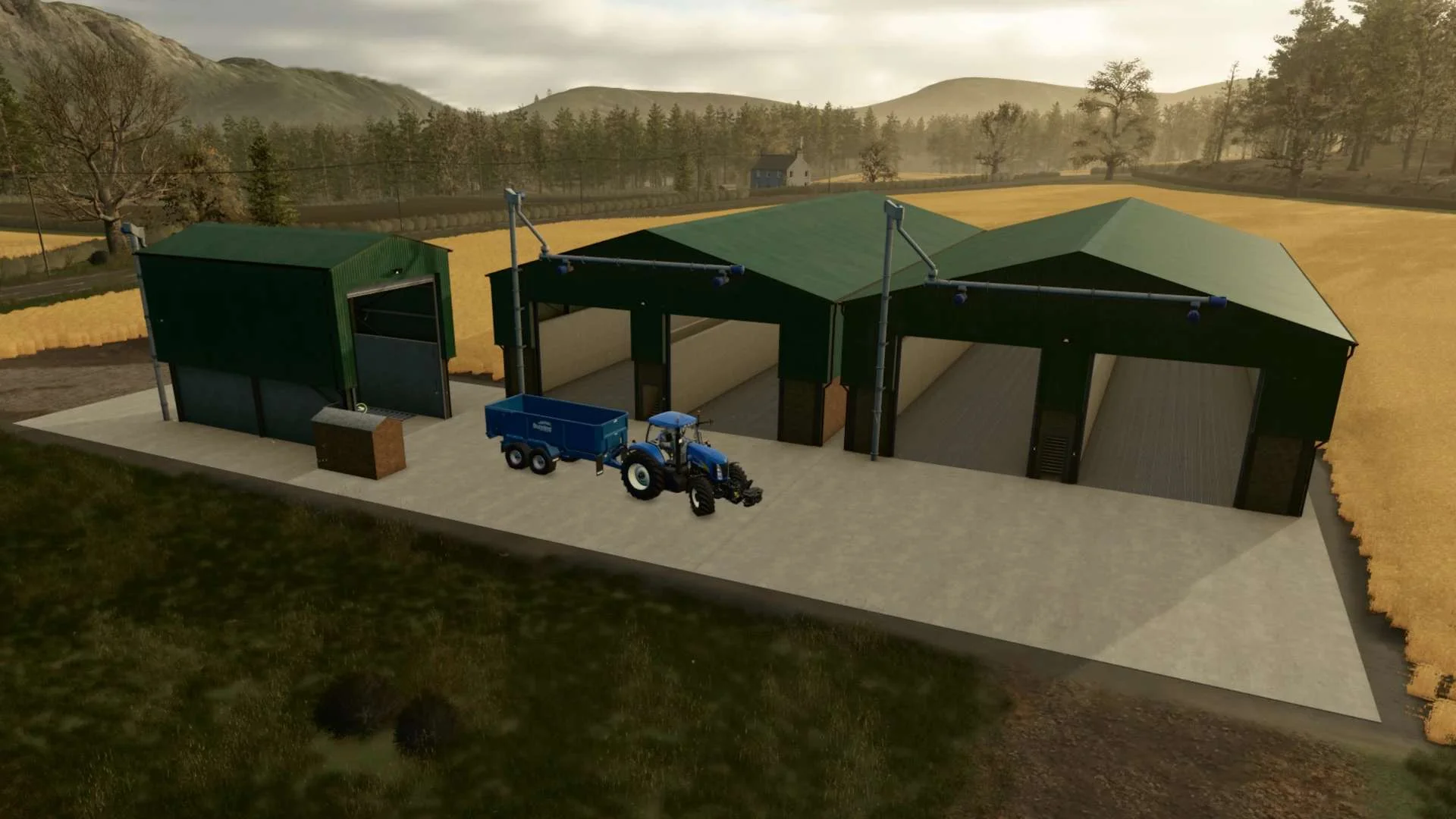 FS25 Multi Bay Grain Store v1.0 Objects Mod FS25 Mod Free Download