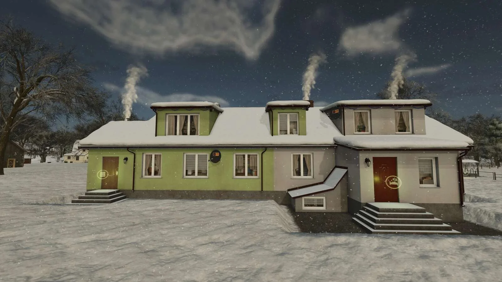 FS25 Multi Family House v1.0 Objects Mod FS25 Mod Free Download