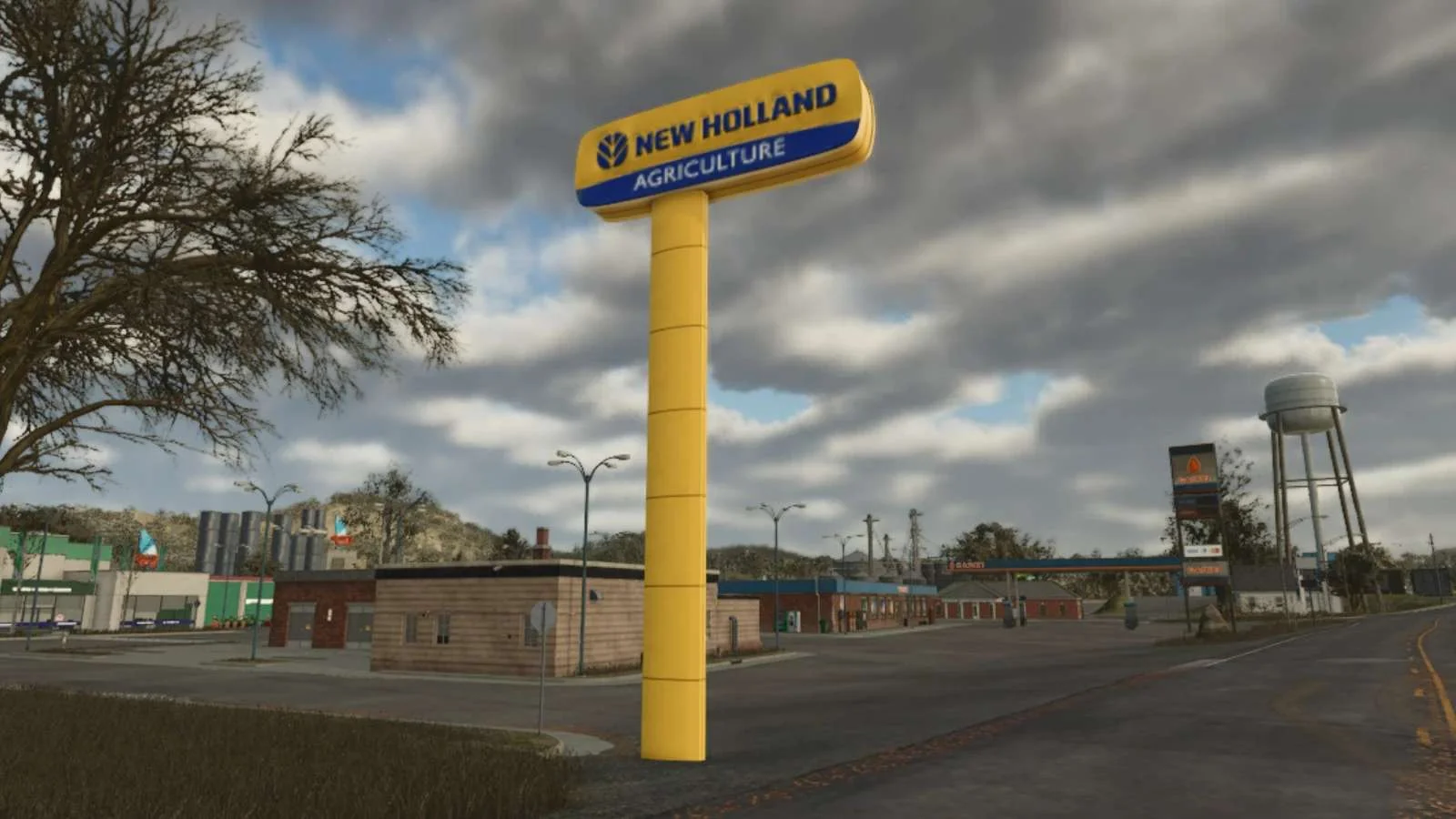 FS25 New Holland Dealer Signboard v1.0 Objects Mod FS25 Mod Free Download