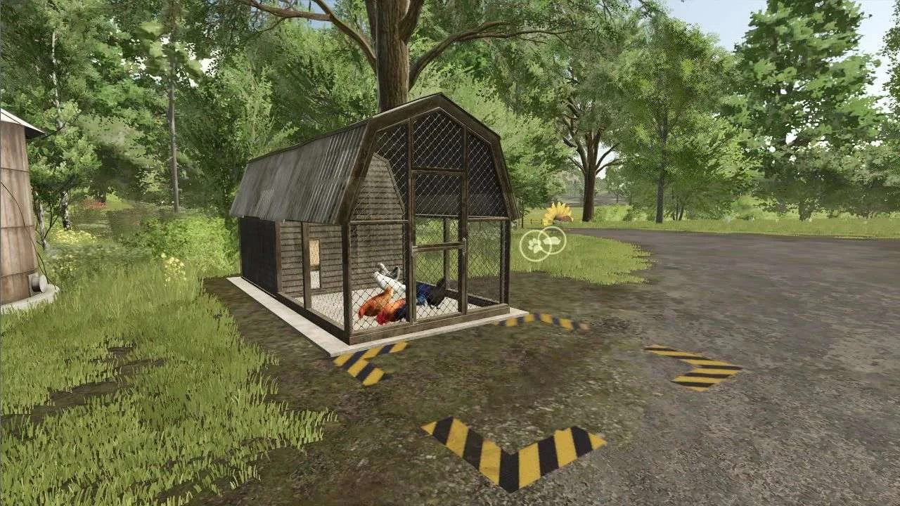FS25 Old Chicken Cage v1.0 Objects Mod FS25 Mod Free Download
