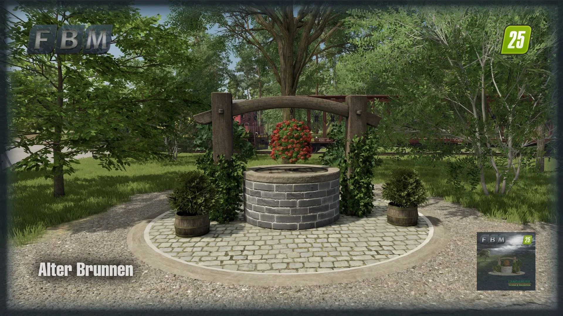 FS25 Old Flower Well v1.0 Objects Mod FS25 Mod Free Download