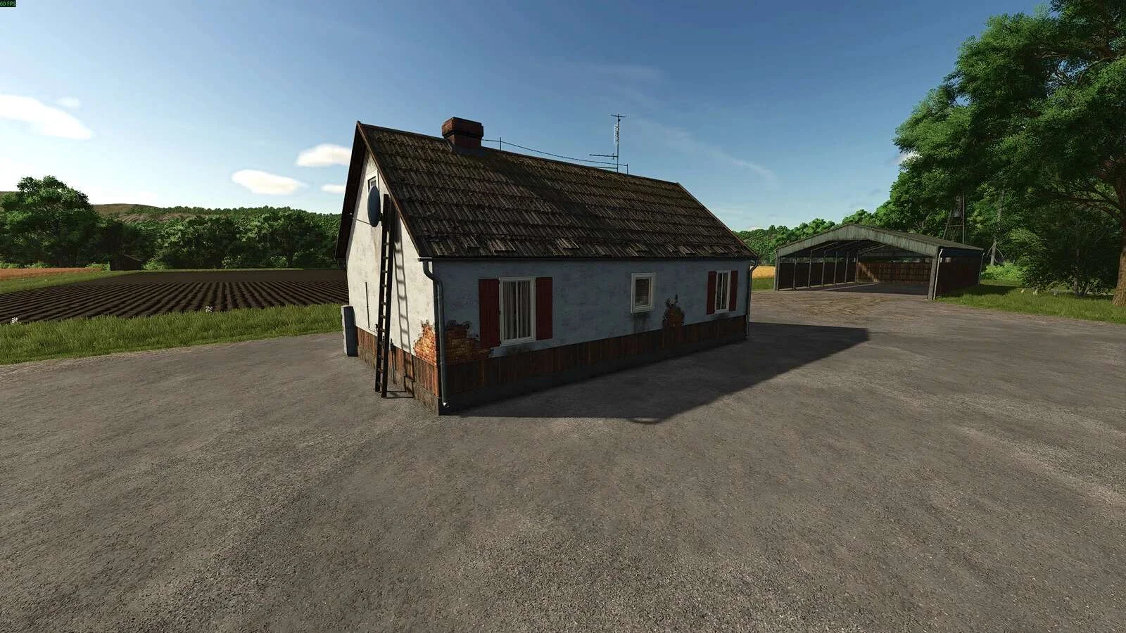 FS25 Old Polish Farmhouse v1.0 Objects Mod FS25 Mod Free Download