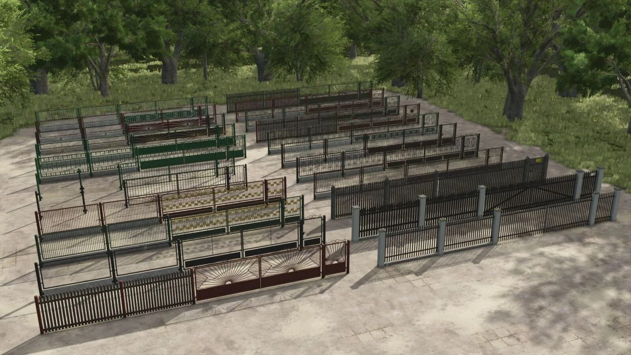 FS25 Old Polish Fences Pack V1.0 Objects Mod FS25 Mod Free Download