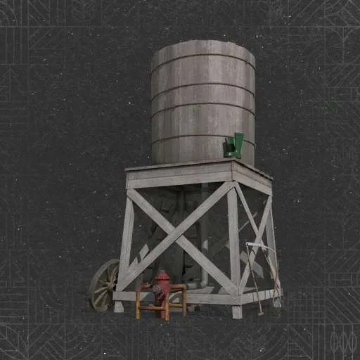 FS25 Old Water Tower v1.0 Objects Mod FS25 Mod Free Download