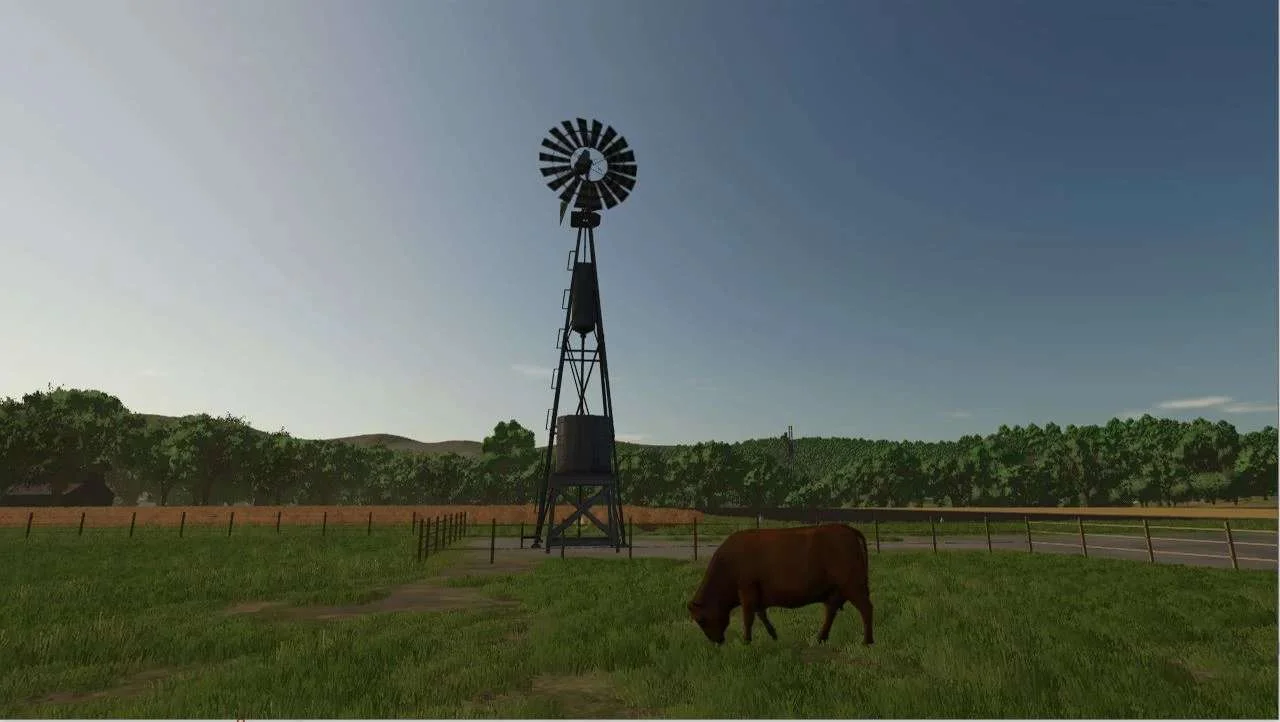 FS25 Old WindWheel Free Water v1.0 Objects Mod FS25 Mod Free Download