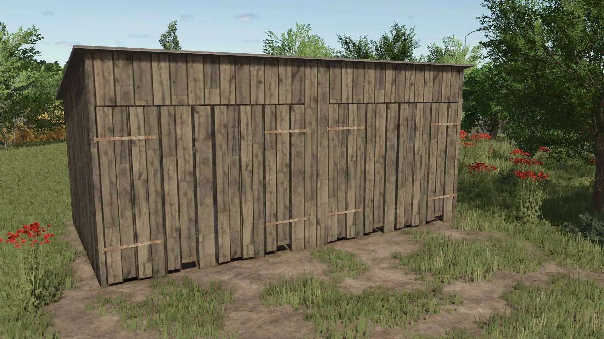 FS25 Old wooden garage v1.0 Objects Mod FS25 Mod Free Download