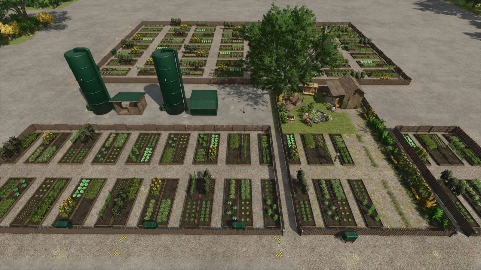 FS25 Open Air Garden v1.0.0.2 Objects Mod FS25 Mod Free Download