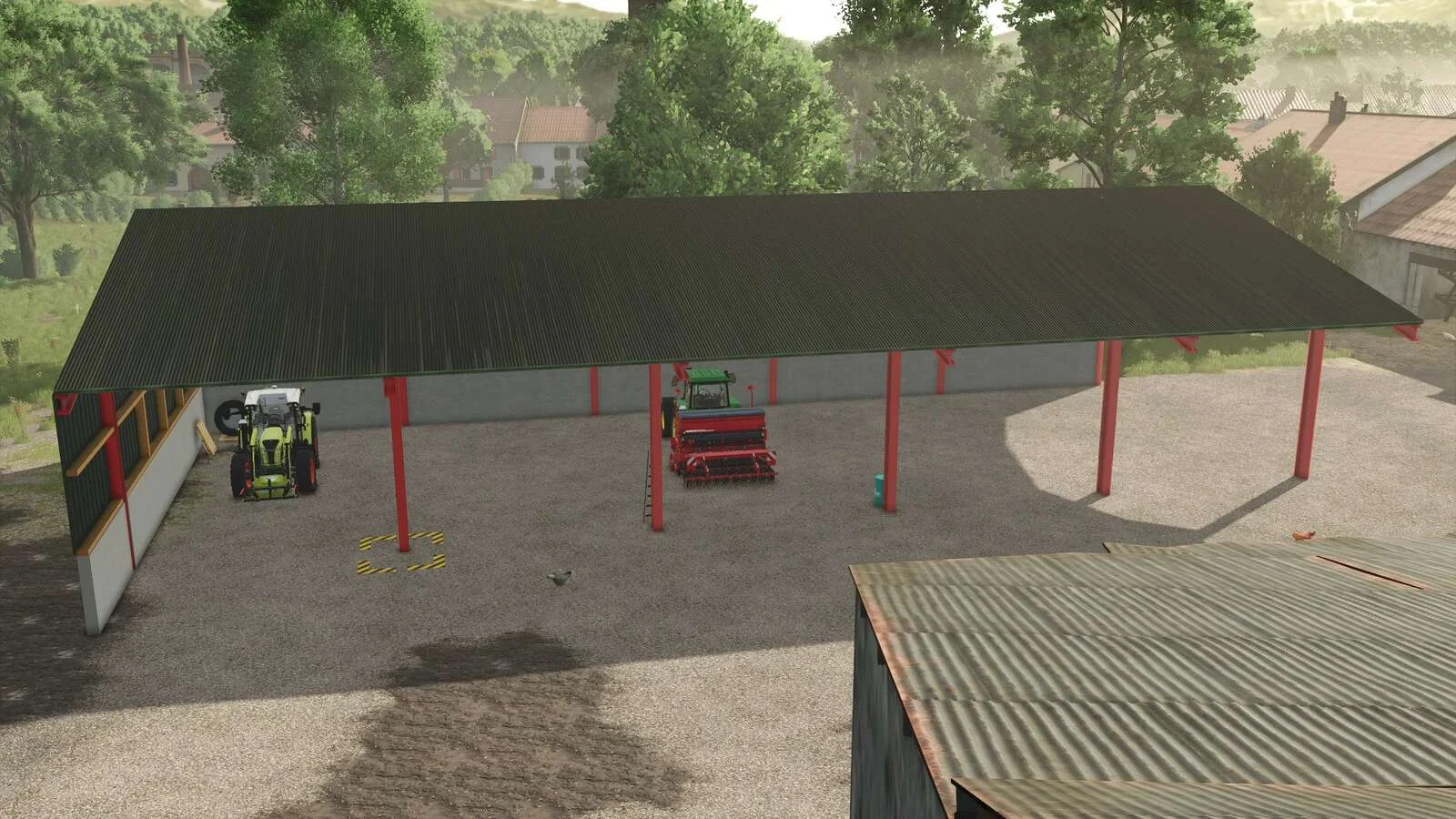 FS25 Pack Front Shed v2.0 Objects Mod FS25 Mod Free Download