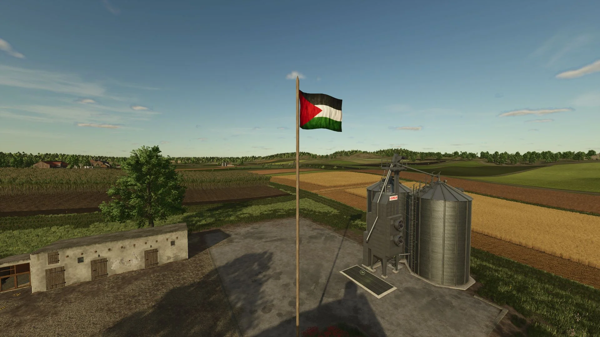 FS25 Palestine Flag V1.0 Objects Mod FS25 Mod Free Download