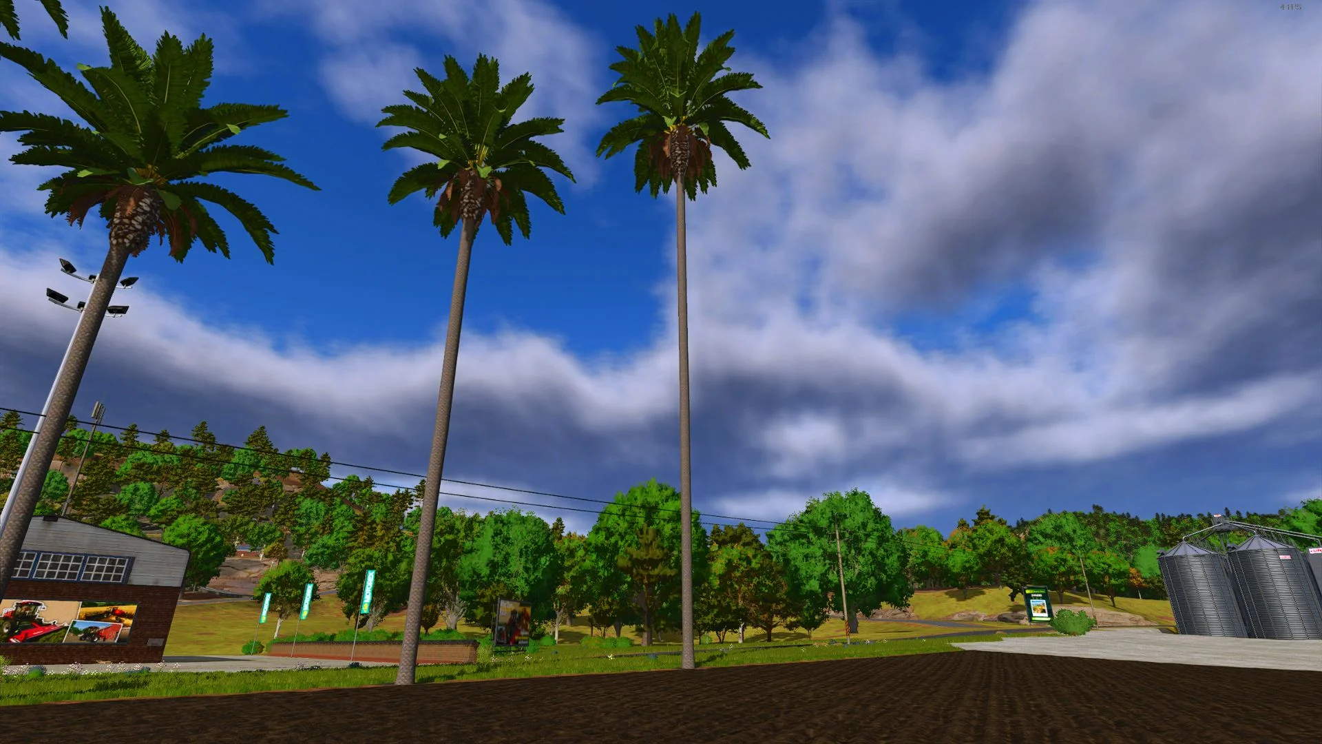 FS25 Palm tree pack V1.0 Objects Mod FS25 Mod Free Download