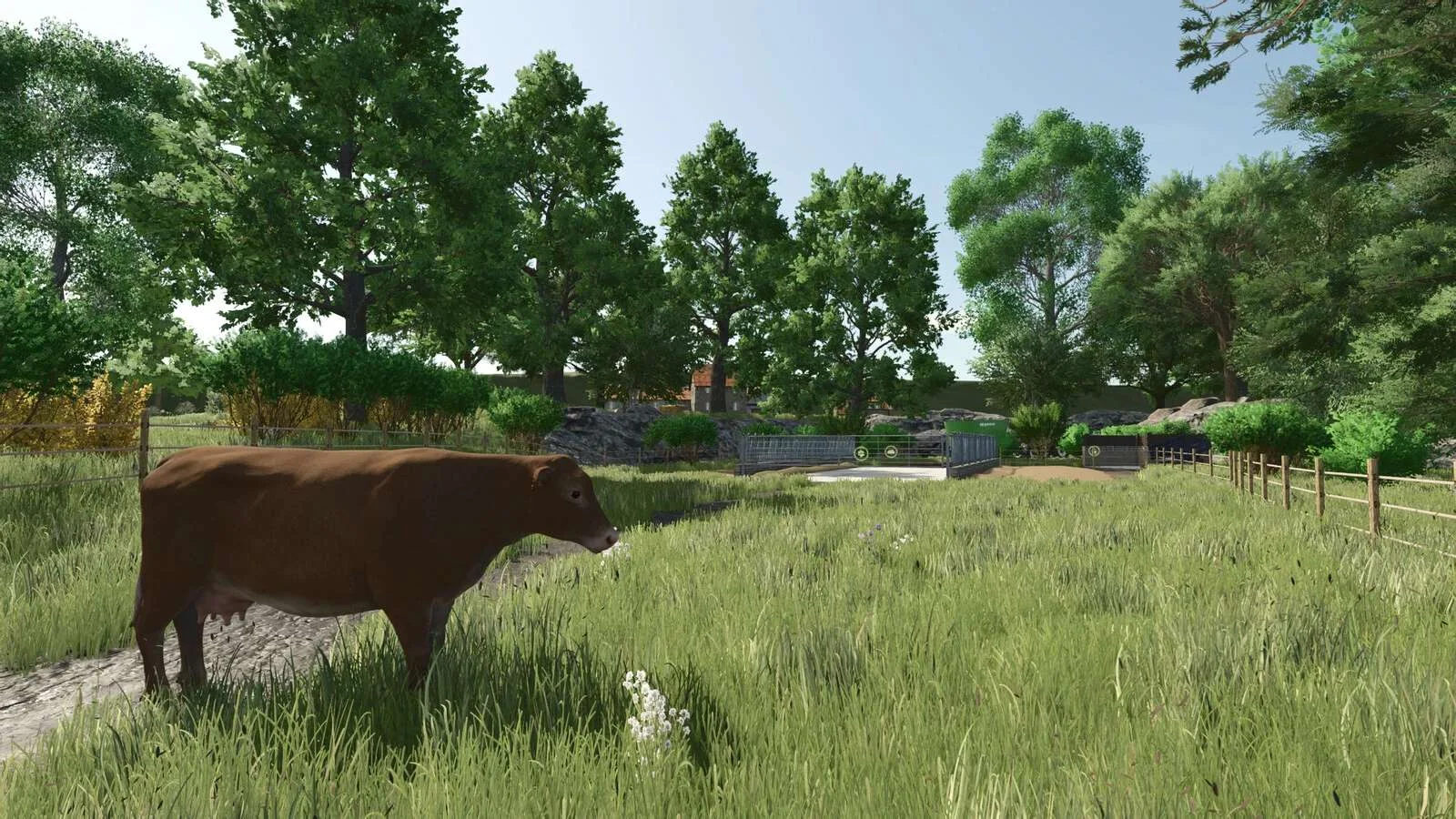 FS25 Pasture With Feeding Table v1.0 Objects Mod FS25 Mod Free Download