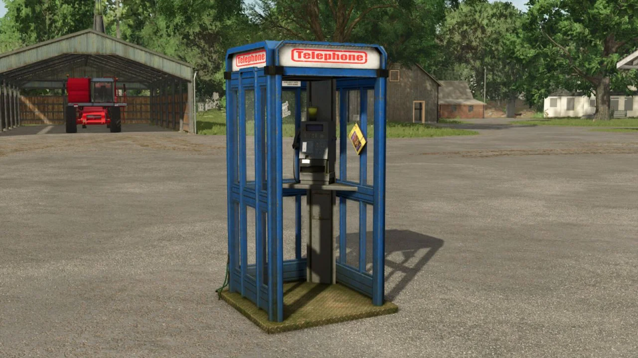 FS25 Phonebooth Teleporter V1.0 Objects Mod FS25 Mod Free Download