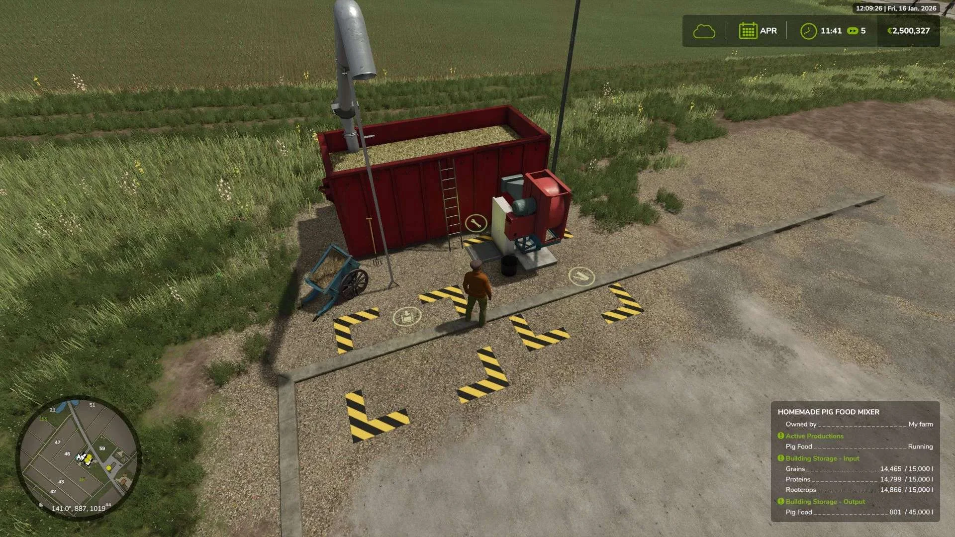 FS25 Pig Food Production v1.0 Objects Mod FS25 Mod Free Download