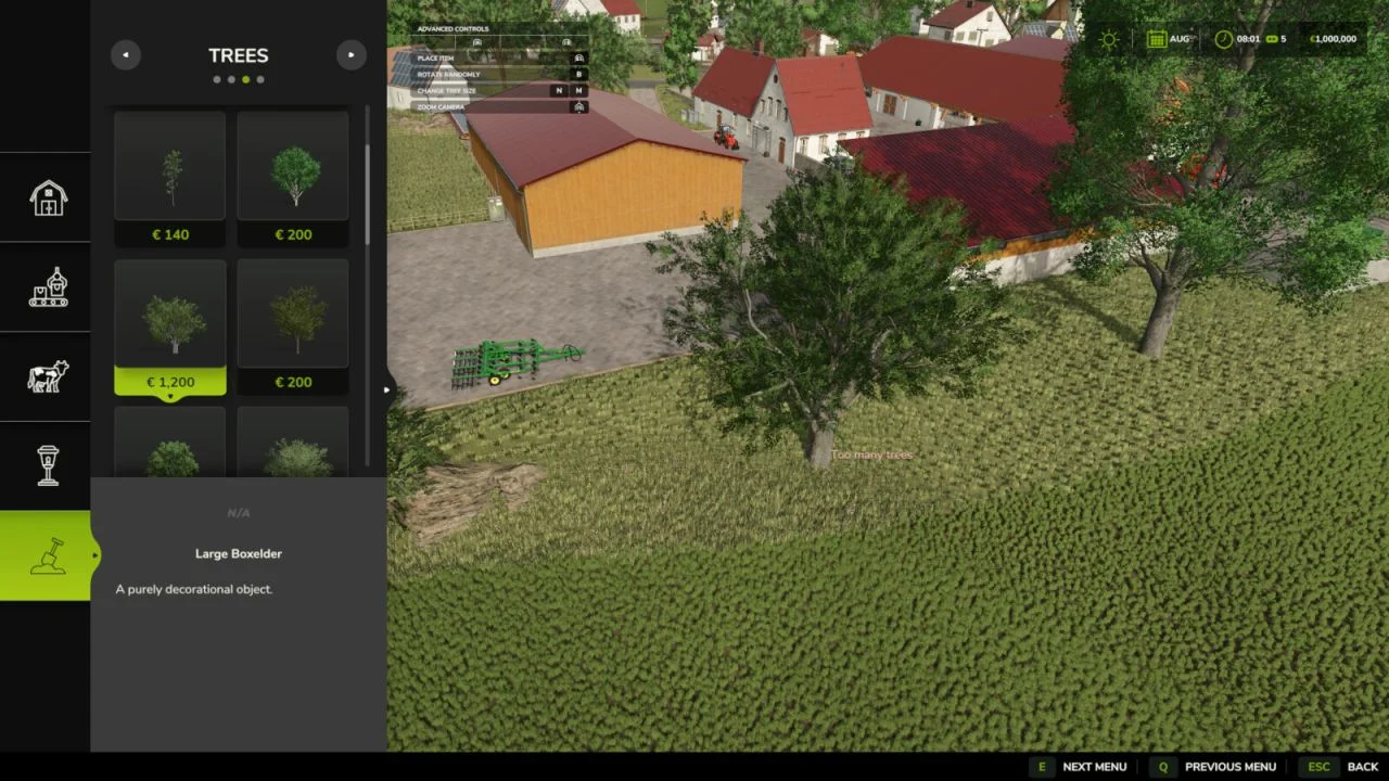 FS25 Place Decotrees Indefinitely V1.0 Objects Mod FS25 Mod Free Download