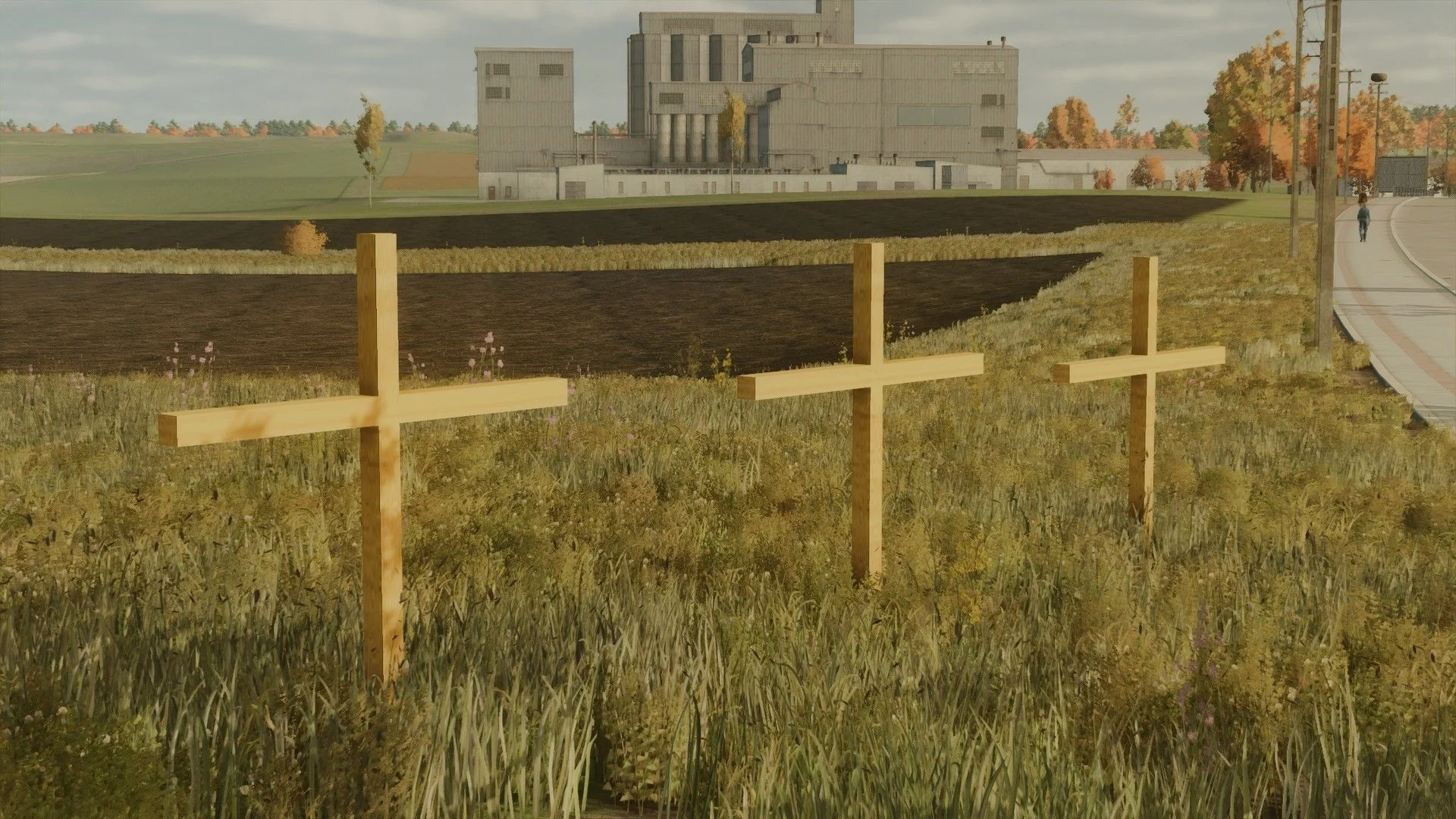 FS25 Placeable Catholic Cross v1.0 Objects Mod FS25 Mod Free Download