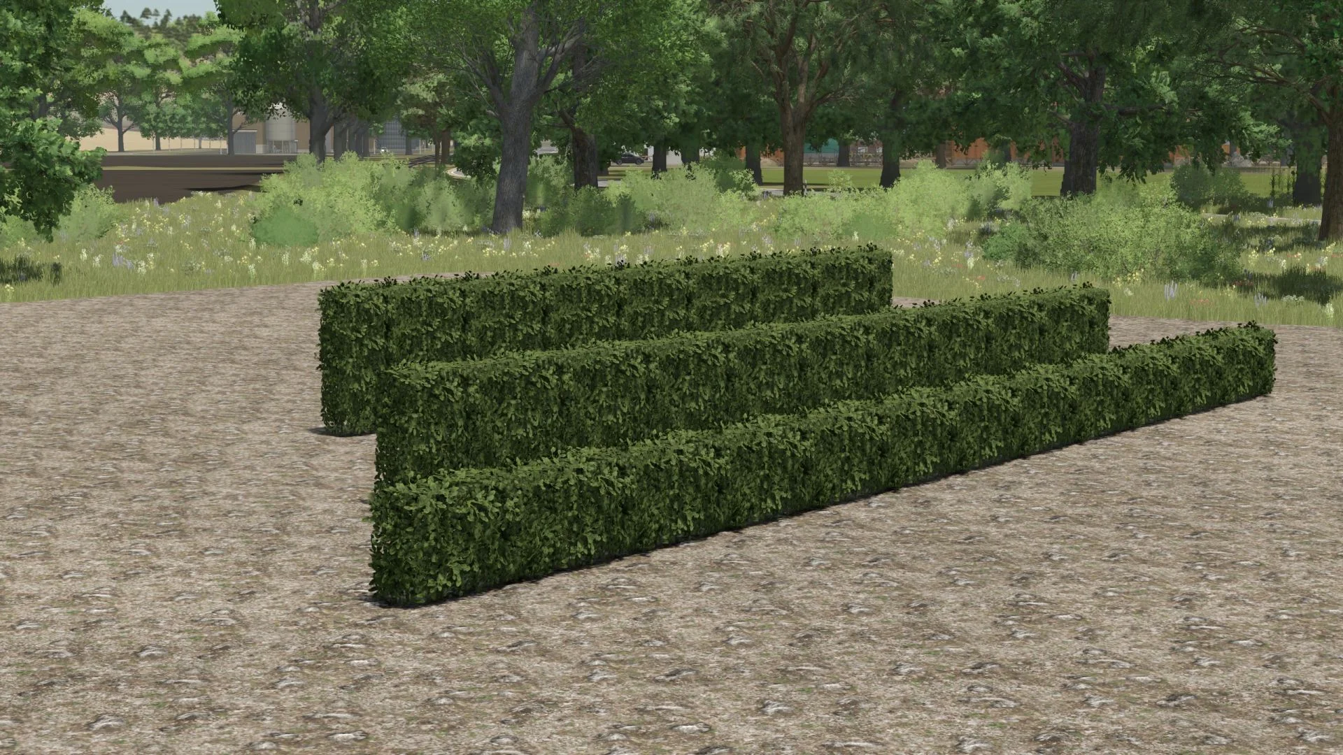 FS25 Placeable Hedge V1.0 Objects Mod FS25 Mod Free Download