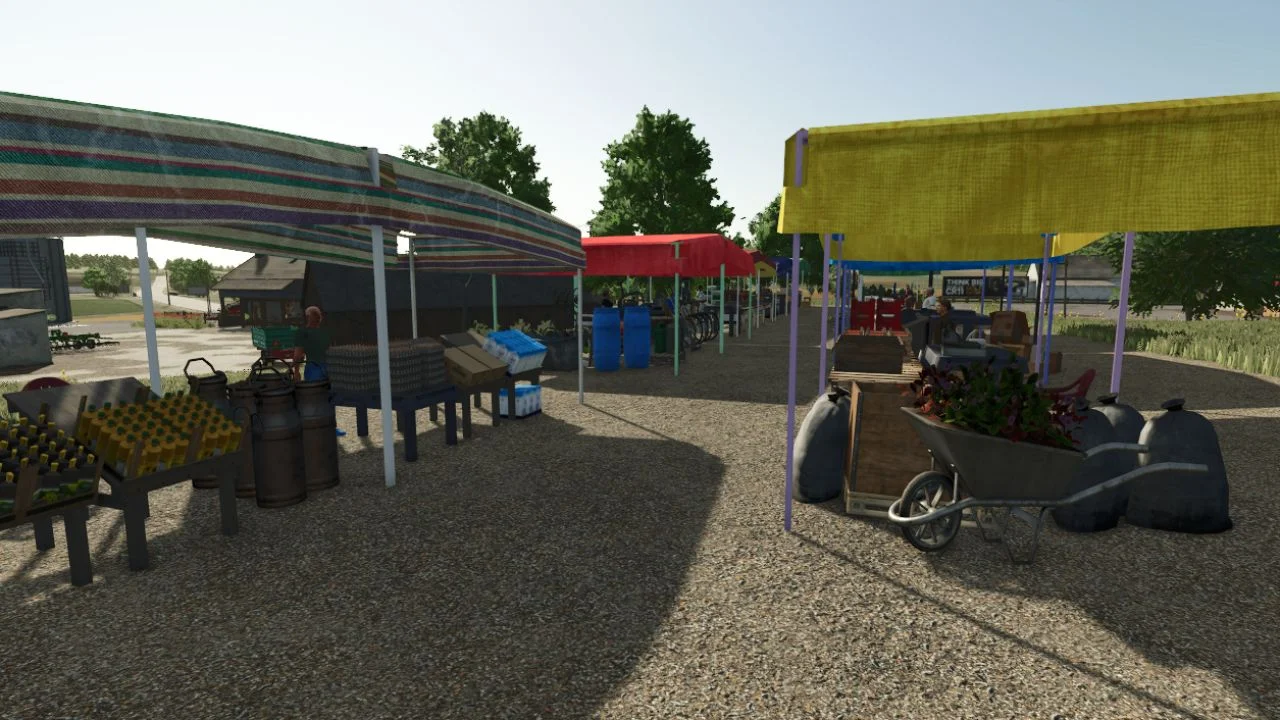 FS25 Placeable Market Decoration V1.0.0.2 Objects Mod FS25 Mod Free Download