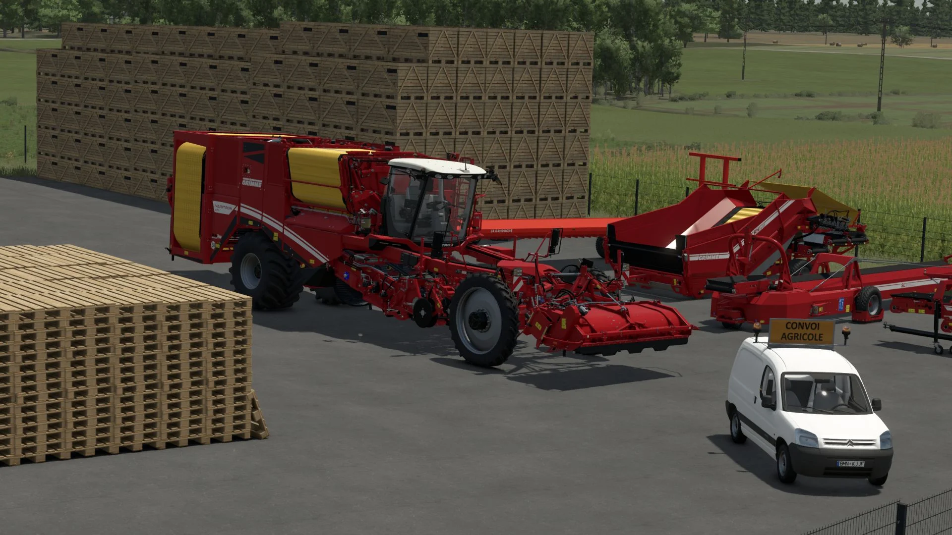 FS25 Placeable Palox wooden pallet box V1.0 Objects Mod FS25 Mod Free Download