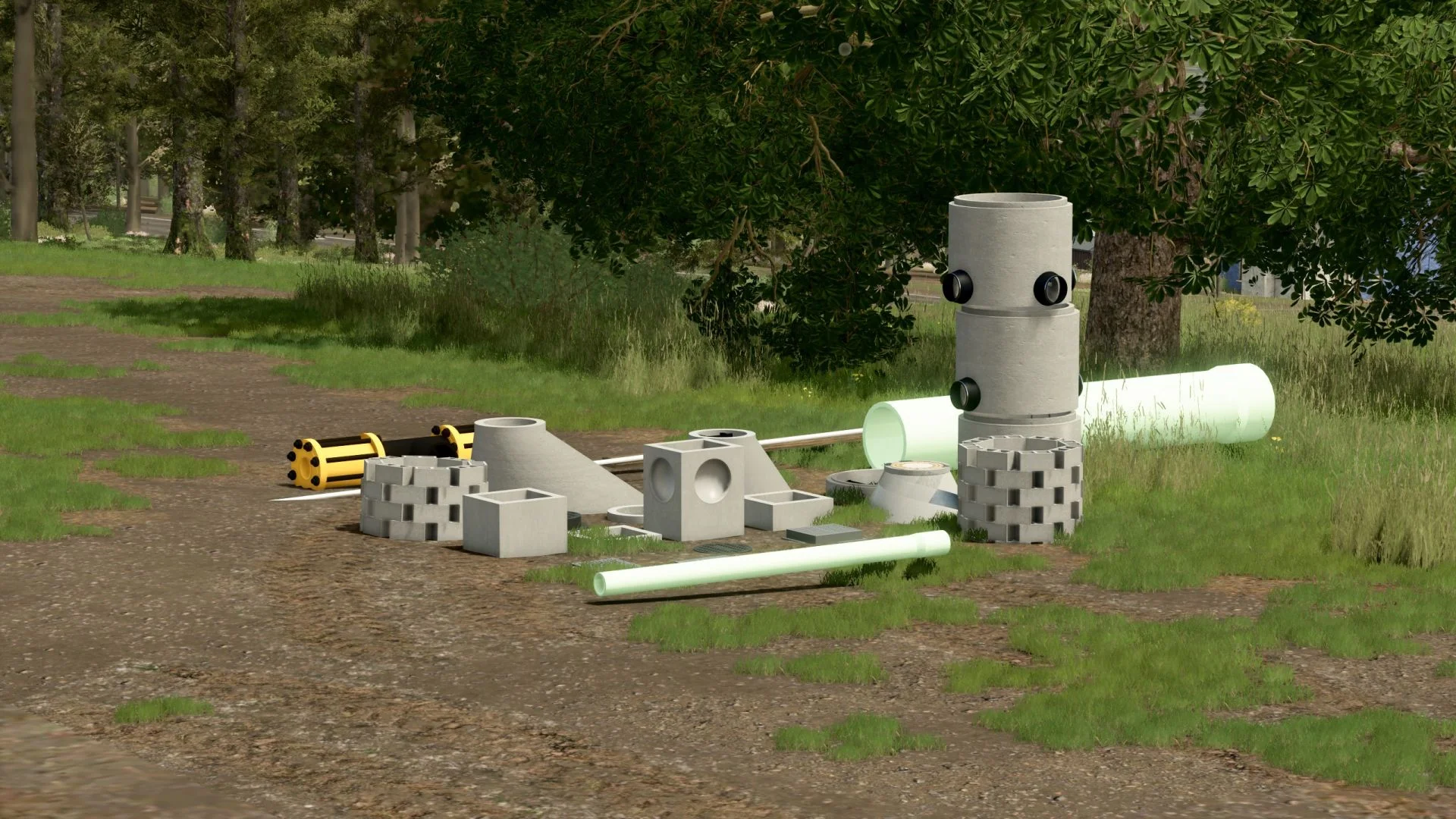 FS25 Placeable pipes V1.0 Objects Mod FS25 Mod Free Download