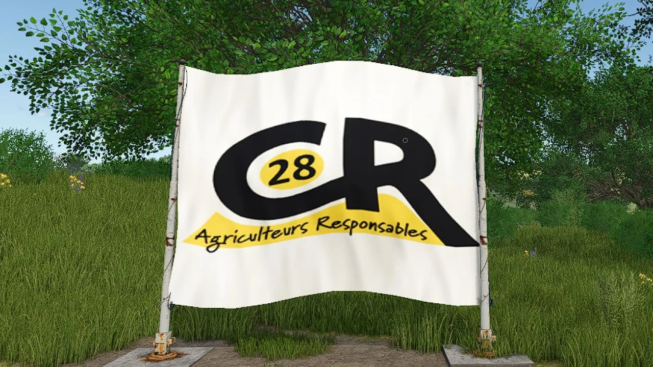 FS25 Placeable Rural Coordination 28 Flag V1.0 Objects Mod FS25 Mod Free Download