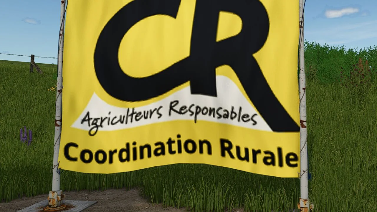 FS25 Placeable Rural Coordination Flag V1.0 Objects Mod FS25 Mod Free Download