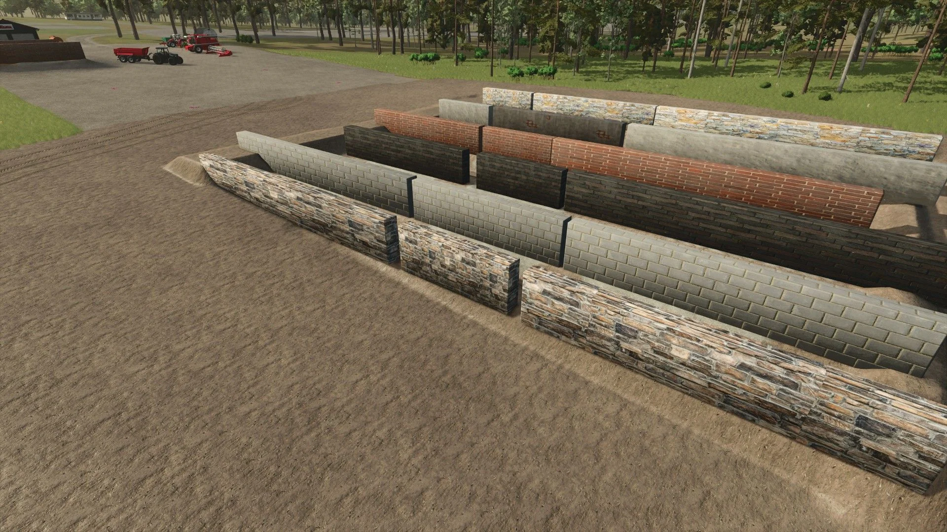 FS25 Placeable walls pack V1.0 Objects Mod FS25 Mod Free Download