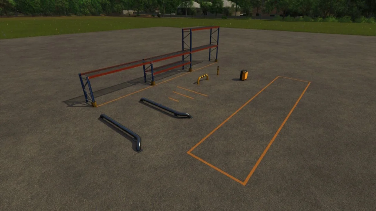 FS25 Placeable Warehouse Objects V1.0 FS25 Mod Free Download