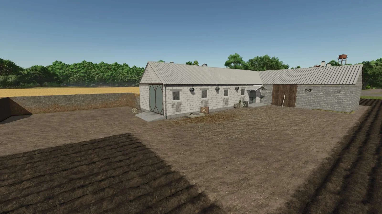 FS25 Polish Cow Barn With Storage v1.0 Objects Mod FS25 Mod Free Download