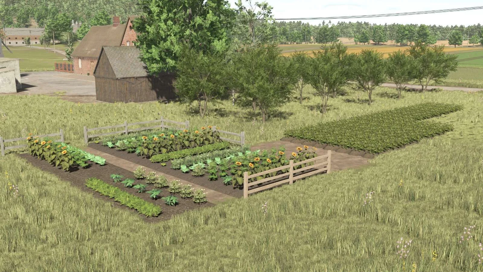 FS25 Polish Garden v1.0 Objects Mod FS25 Mod Free Download