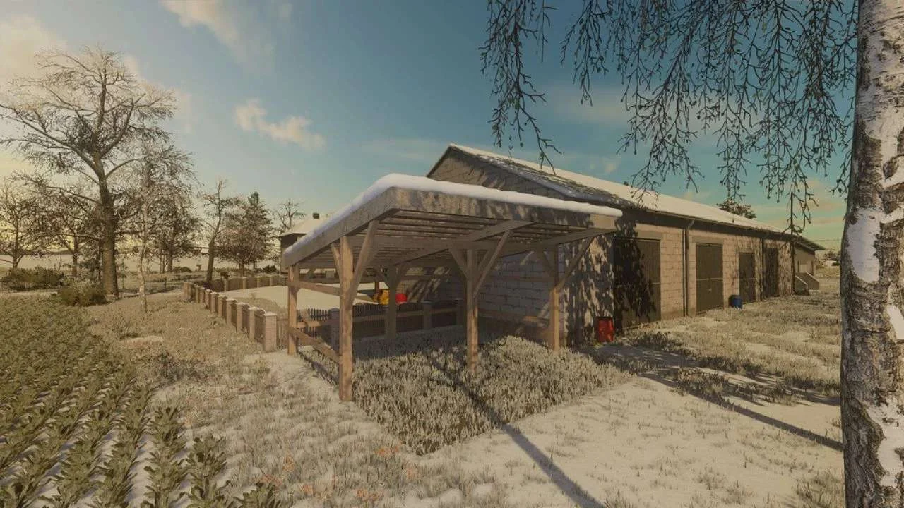 FS25 Polish wooden shed v1.0 Objects Mod FS25 Mod Free Download