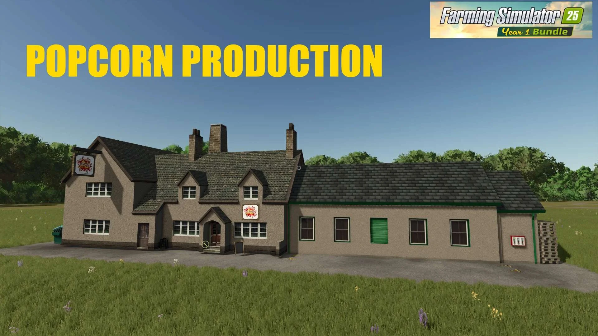 FS25 POPCORN PRODUCTION V1.0 Objects Mod FS25 Mod Free Download