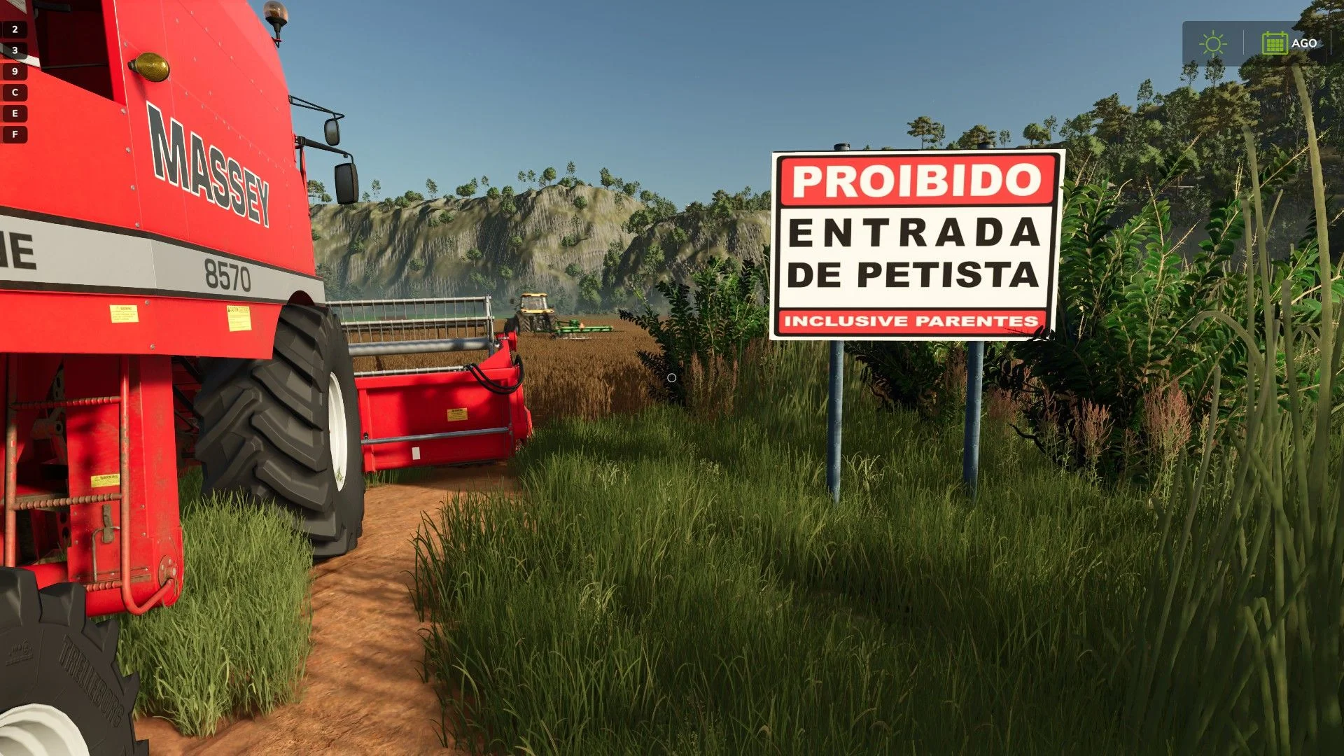 FS25 Portuguese warning panel V1.0 Objects Mod FS25 Mod Free Download