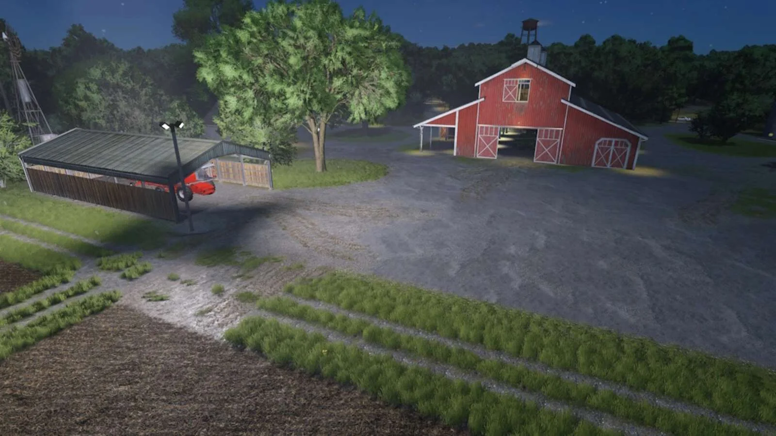 FS25 Powerful Spotlights Pack v1.0 Objects Mod FS25 Mod Free Download