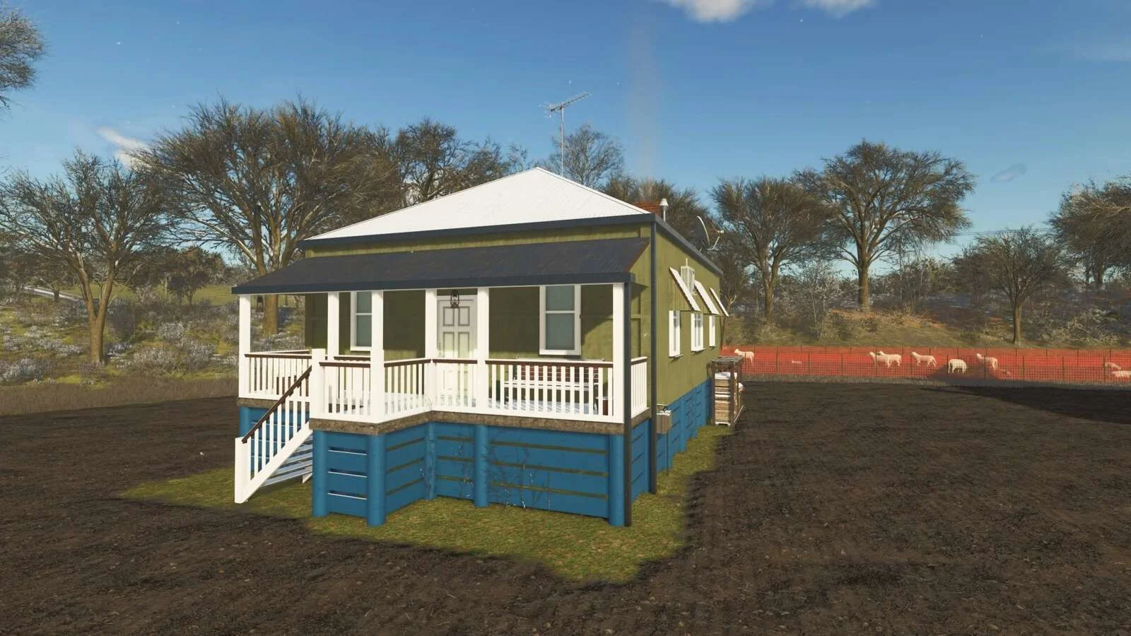 FS25 Queenslander Farmhouse v1.0 Objects Mod FS25 Mod Free Download