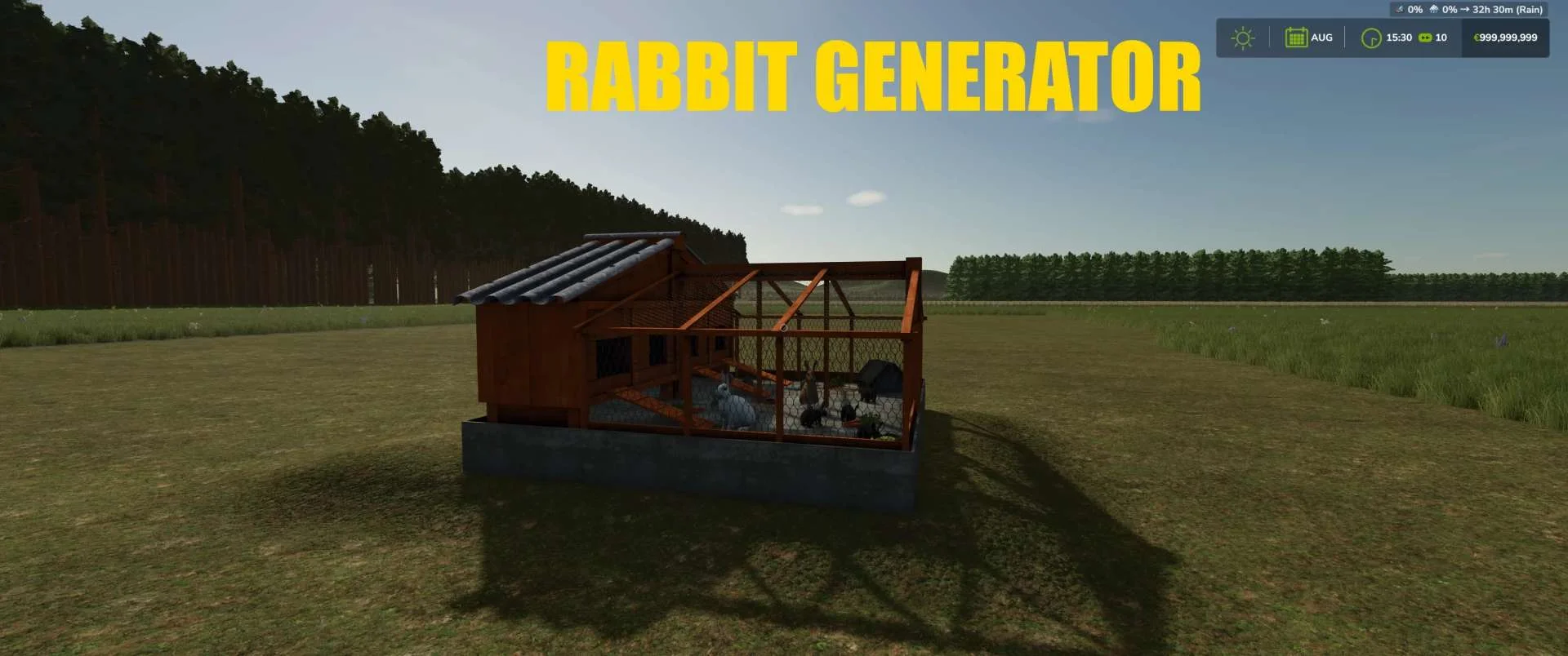 FS25 RABBIT GENERATOR v1.0 Objects Mod FS25 Mod Free Download