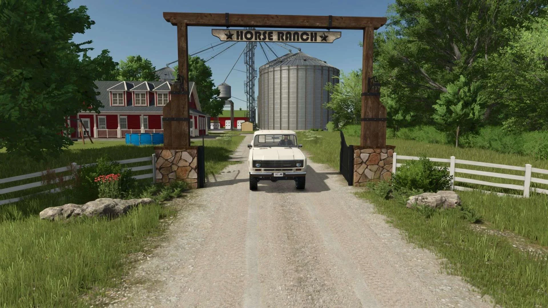 FS25 Ranch Gate v1.0 Objects Mod FS25 Mod Free Download