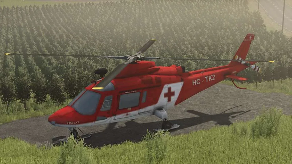 FS25 Rescue Chopper v1.5 Objects Mod FS25 Mod Free Download