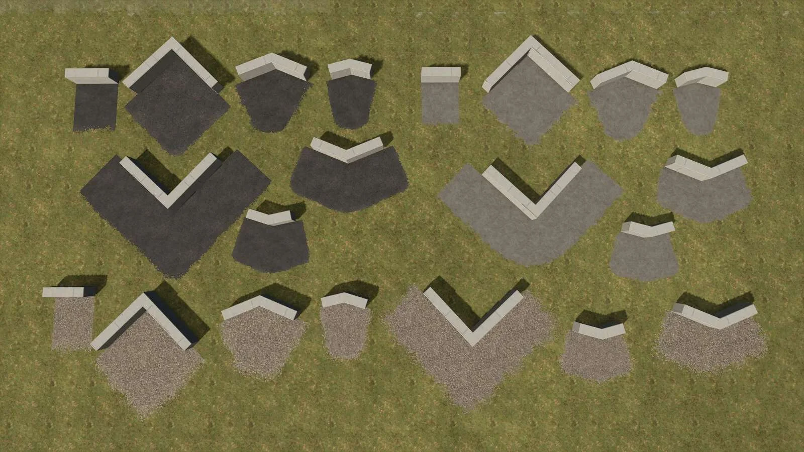 FS25 Retaining Wall Fence v1.0 Objects Mod FS25 Mod Free Download