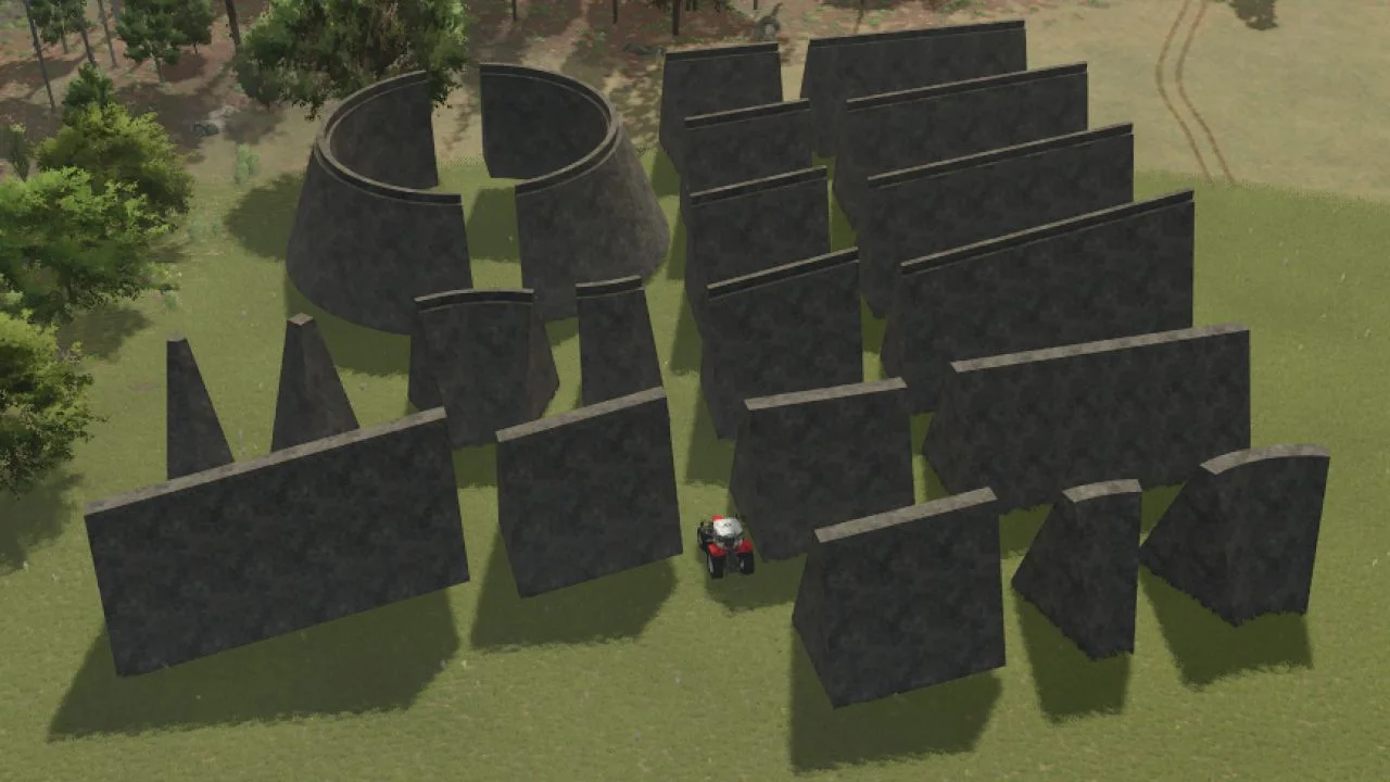 FS25 Retaining walls V1.0 Objects Mod FS25 Mod Free Download
