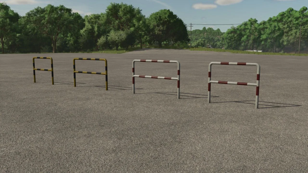 FS25 Road Barriers Pack V1.0 Objects Mod FS25 Mod Free Download