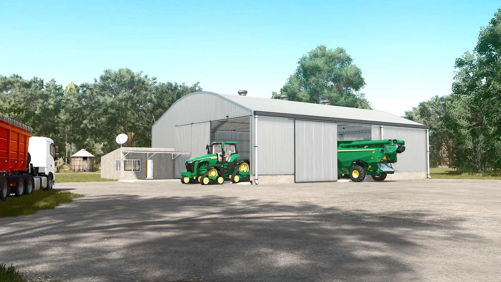 FS25 Shed With Workshop And Office v1.0 Objects Mod FS25 Mod Free Download
