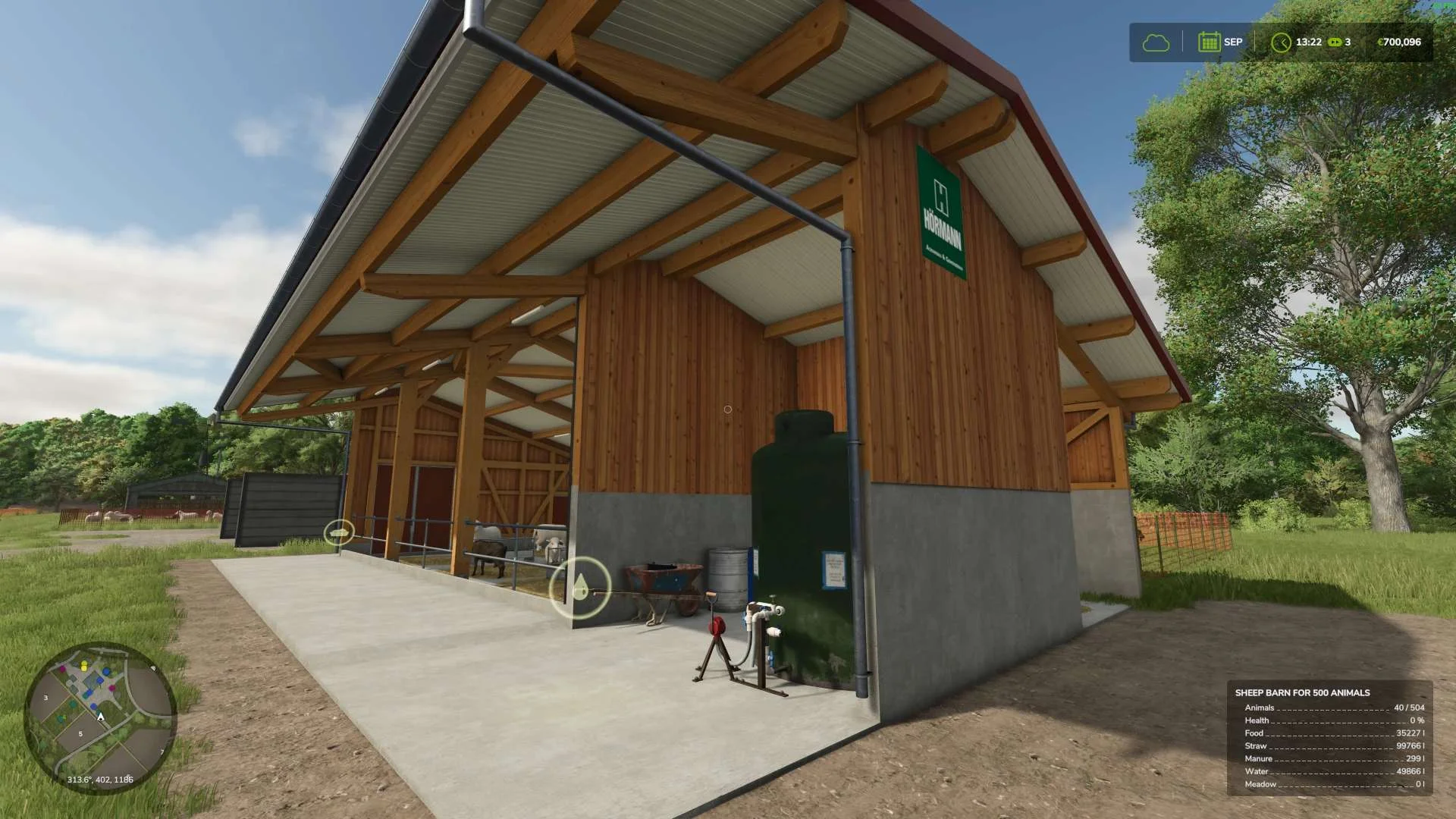 FS25 Sheep barn 500 V1.0 Objects Mod FS25 Mod Free Download