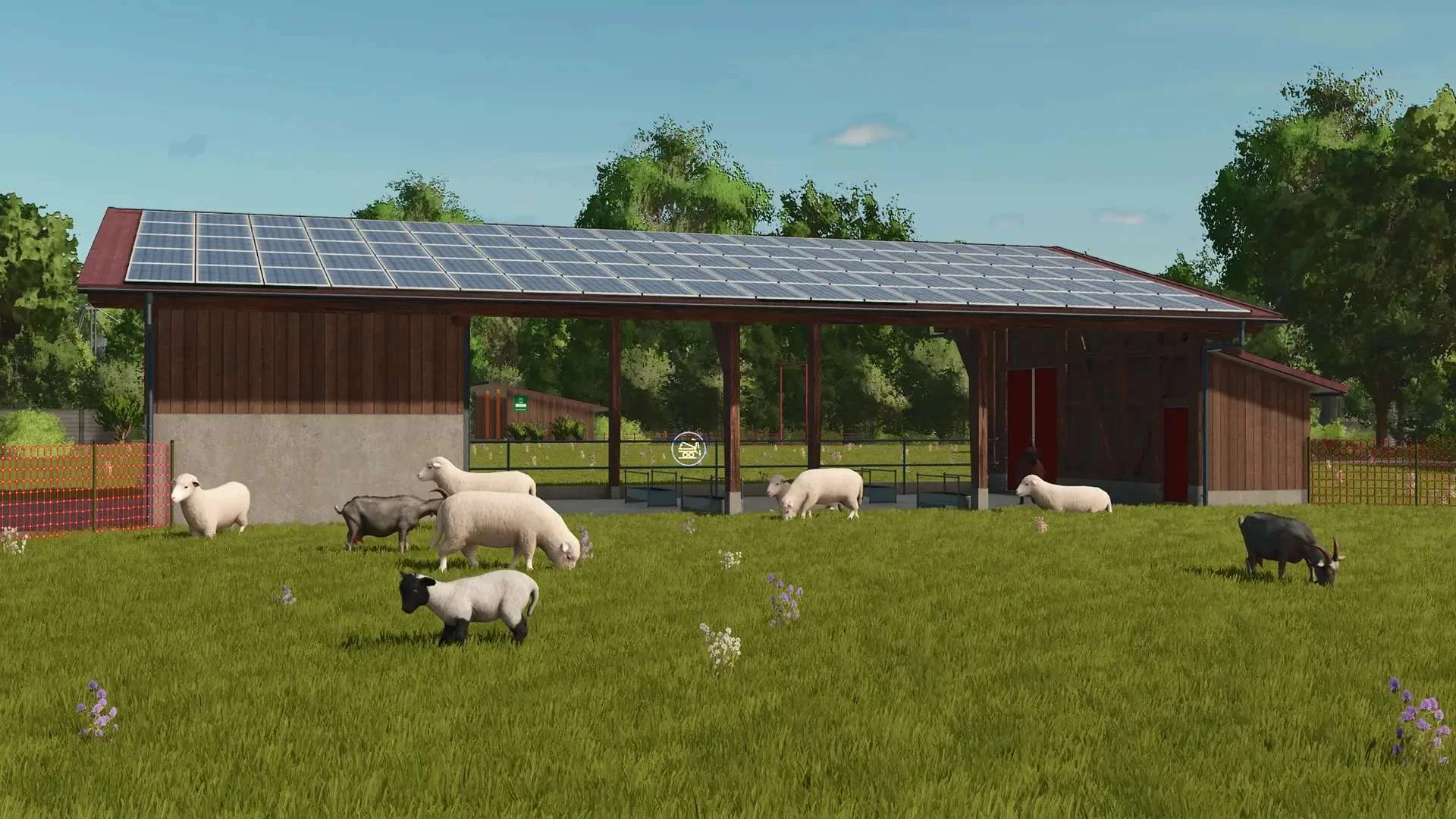 FS25 Sheep Barn Big wood v1.0 Objects Mod FS25 Mod Free Download
