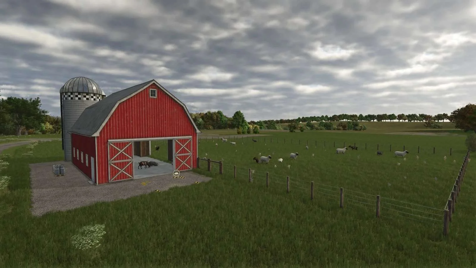 FS25 Sheep Goat Barn v1.0 Objects Mod FS25 Mod Free Download