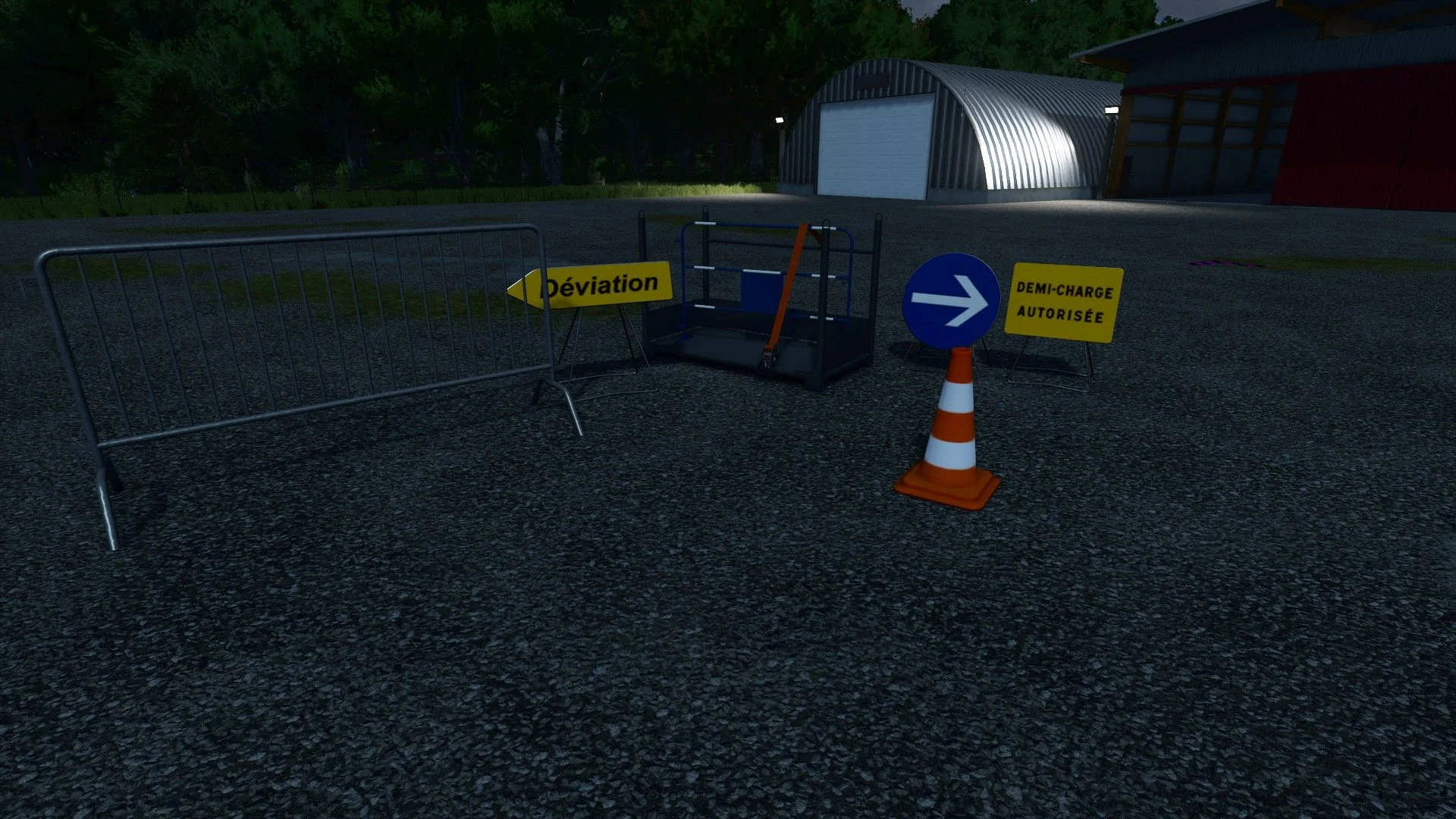 FS25 Site barriers’ pack V1.0 Objects Mod FS25 Mod Free Download