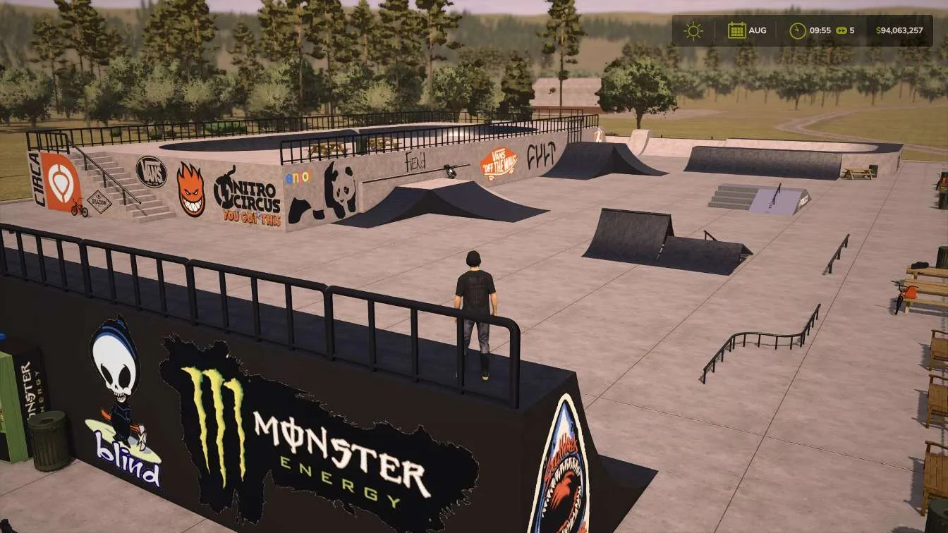 FS25 Skatepark v1.0 Objects Mod FS25 Mod Free Download