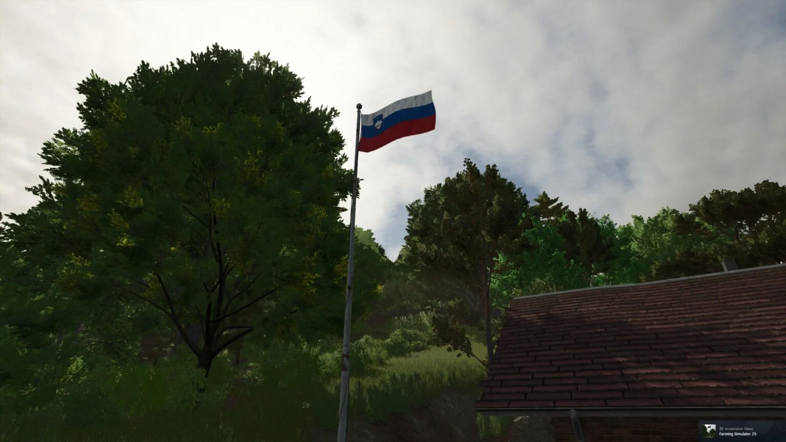 FS25 Slovenian Flag V1.0 Objects Mod FS25 Mod Free Download